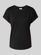 T-shirt met kapmouwen