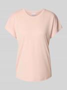 T-shirt met kapmouwen