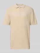 Regular fit poloshirt met structuurmotief, model 'Karl'