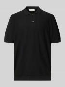 Relaxed fit poloshirt met structuurmotief, model 'EDWARD'