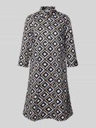 Knielange jurk met 3/4-mouwen