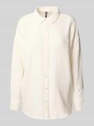 Loose fit overhemdblouse van puur katoen, model 'NATALI NIA'