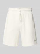 Regular fit sweatshorts met structuurmotief, model 'Austin'