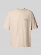 T-shirt met labelprint
