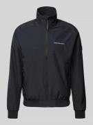 Windbreaker met labelstitching