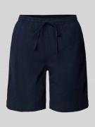 Relaxed fit korte broek met elastische band, model 'Cissie'