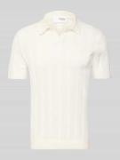 Poloshirt in gebreide look, model 'WELLS'