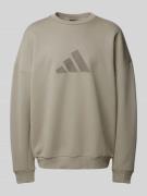 Oversized sweatshirt met labelprint