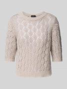Gebreide pullover met 1/2-mouwen