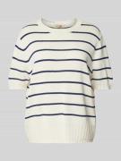 Gebreid shirt met ronde hals, model 'FINLO'