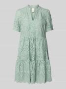 Mini-jurk met broderie anglaise, model 'Holi'