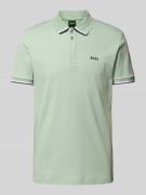 Regular fit poloshirt met labelprint, model 'Paddy Lux Heritage'