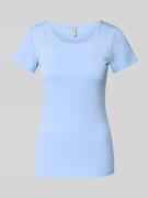 T-shirt met ronde hals, model 'PYLLE'