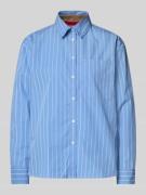 Regular fit overhemdblouse met borstzak, model 'BARI'