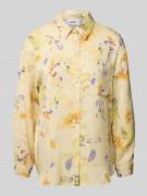 Regular fit blouse met borstzak, model 'Lenora'