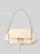 Handtas met labeldetail, model 'TEMI'