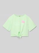 Kort T-shirt met labelprint