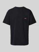 T-shirt met labelstitching, model 'ART LOGO'