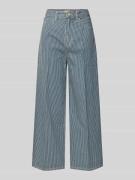 Wide leg jeans met all-over motief