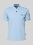 Regular fit poloshirt met labelstitching, model 'elbas'