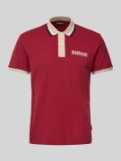 Regular fit poloshirt met labelstitching, model 'E-MURLO'