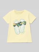 T-shirt met labeldetail, model 'FIWI'