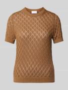 Gebreide pullover met design met korte mouwen