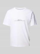 T-shirt met labelprint, model 'VARENNA'