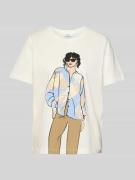 Regular fit T-shirt van puur katoen