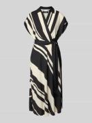 Midi-jurk met strikceintuur, model 'FRATILLIO'