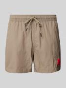 Regular fit zwembroek met labelpatch, model 'DOMINICA'