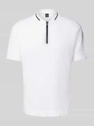 Poloshirt met korte ritssluiting