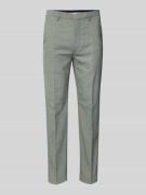 Slim fit pantalon met bandplooien, model 'Hesten'