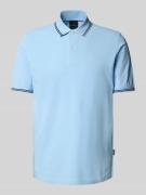 Regular fit poloshirt met labeldetail