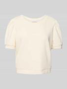 Sweatshirt in design met korte mouwen