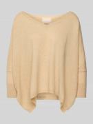 Oversized gebreide pullover met 3/4-mouwen, model 'MINIE'