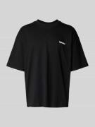 Oversized T-shirt met labelprint