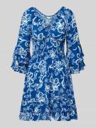 Mini-jurk met volants