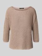 Gebreide pullover met 3/4-mouwen