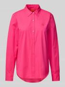 Regular fit overhemdblouse met labelstitching, model 'THE ESSENTIAL'