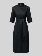 Linnen jurk met borstzak model 'SALUTE'