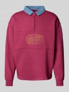Sweatshirt met labelstitching