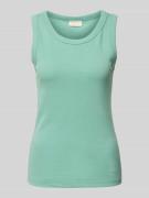 Regular fit tanktop van een mix van katoen en elastaan
