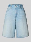 Baggy fit bermuda in used-look met steekzakken