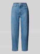 Tapered jeans van een mix van katoen en lyocell