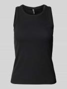 Regular fit tanktop in riblook, model 'RUKA'