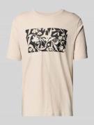 T-shirt met labelprint, model 'JEFF'