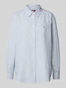 Relaxed fit blouseshirt van een mix van katoen en linnen