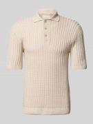 Poloshirt met structuurmotief, model 'JOEL'