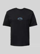 T-shirt met labelprint